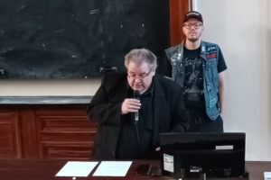 Nemes Z. Márió és Kulcsár Géza az I Interdiszciplináris metálkonferencián